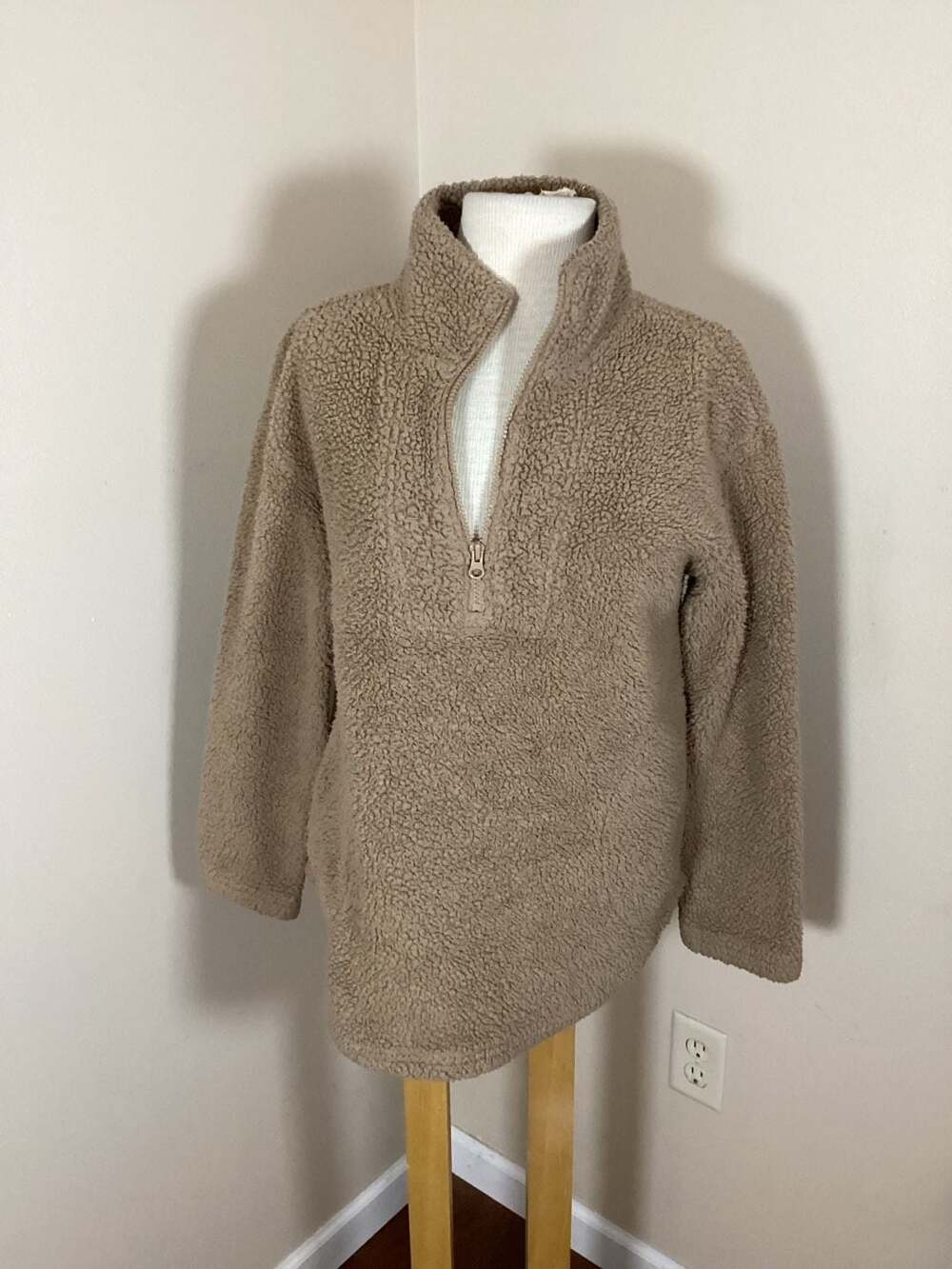 Koolaburra by UGG Sherpa Quarter-Zip Pullover, Size S